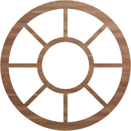 Ekena Millwork Grace Wood Fretwork Pierced Ceiling Medallion, Walnut, 28"OD x 10 1/8"ID x 3/8"T CMWP28X0375GRWA